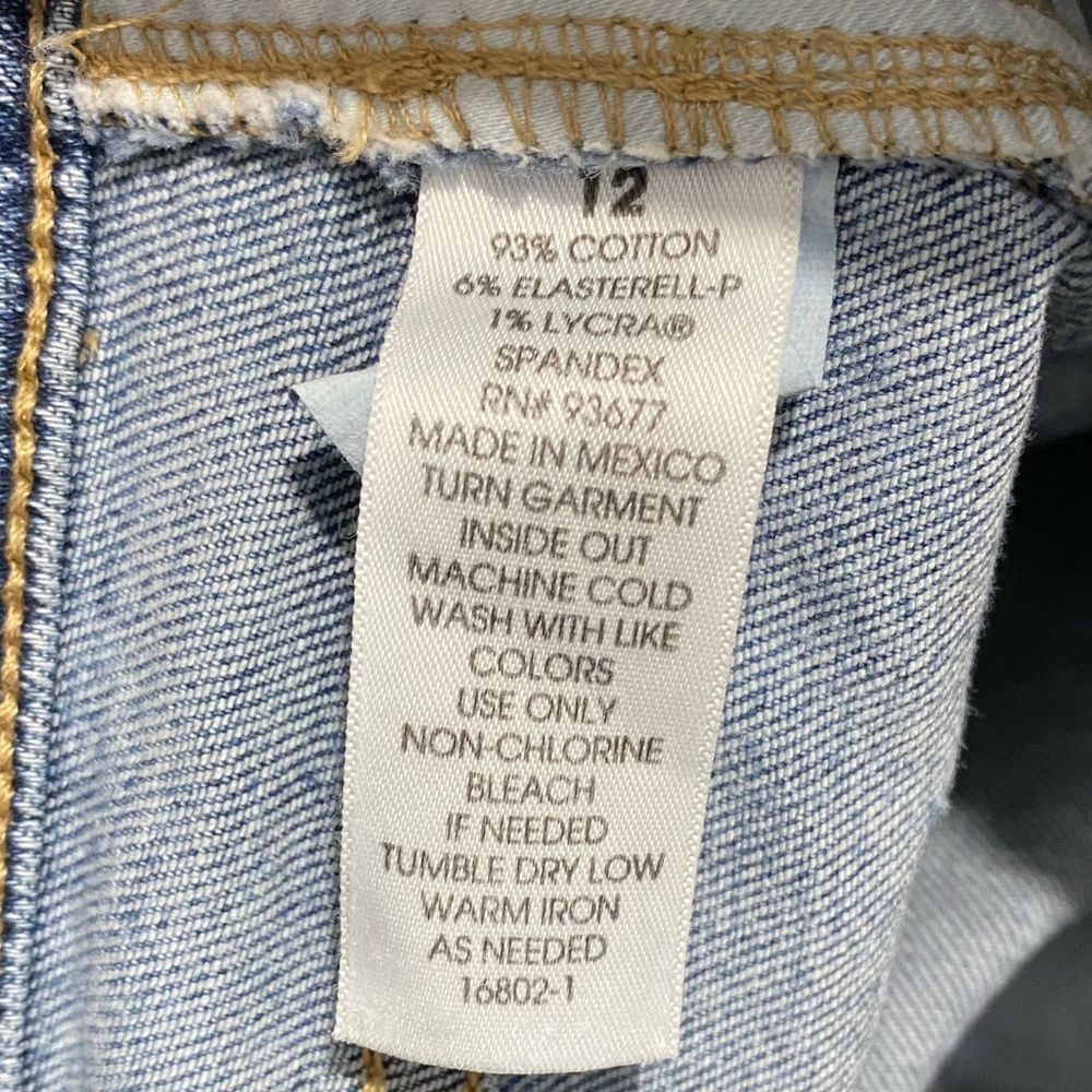 A.N.A || Woman’s high Rise straight leg stretch capris blue jeans size 12 - Picture 7 of 7